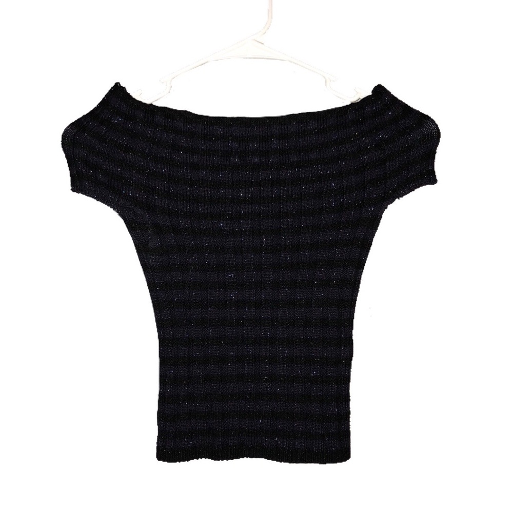 Urban outfitters striped sparkly top
